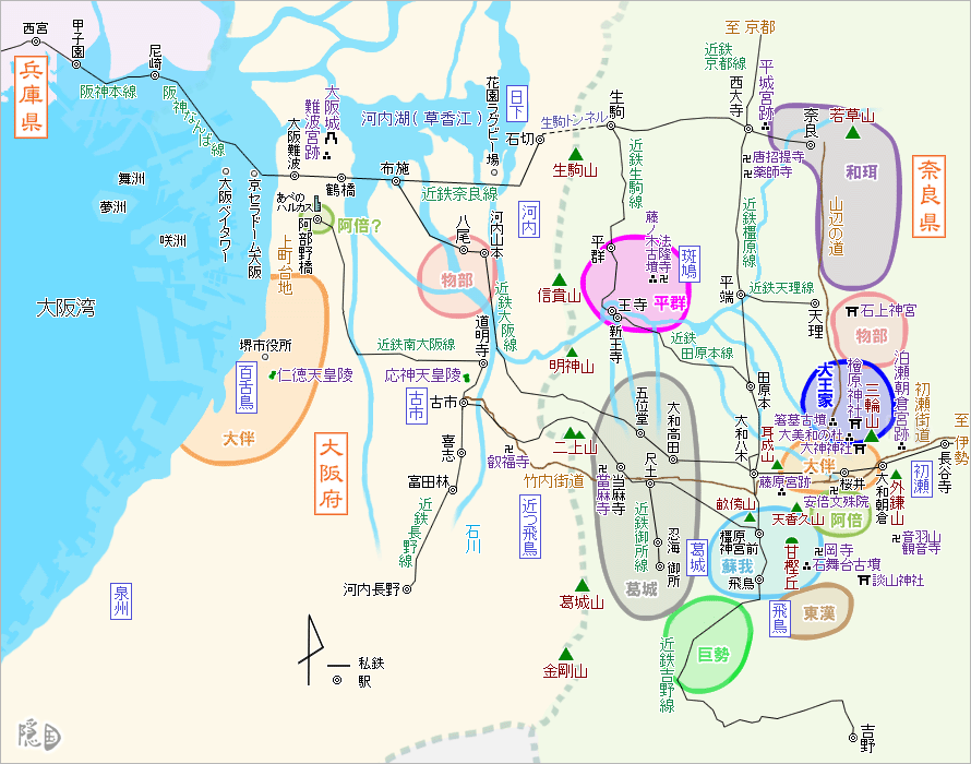 地図（古墳時代中期）